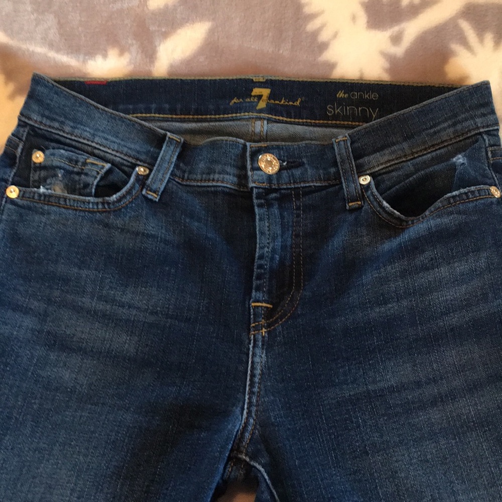 🔥 7 for all mankind “the ankle skinny” jeans 25